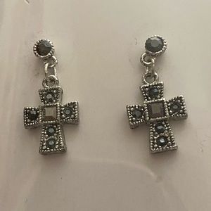 Kohl’s Marcasite Cross Earrings